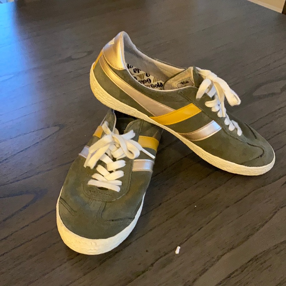 Gold sneakers
